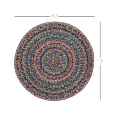 Multi Jute Trivet 15 inch Diameter - The Fox Decor